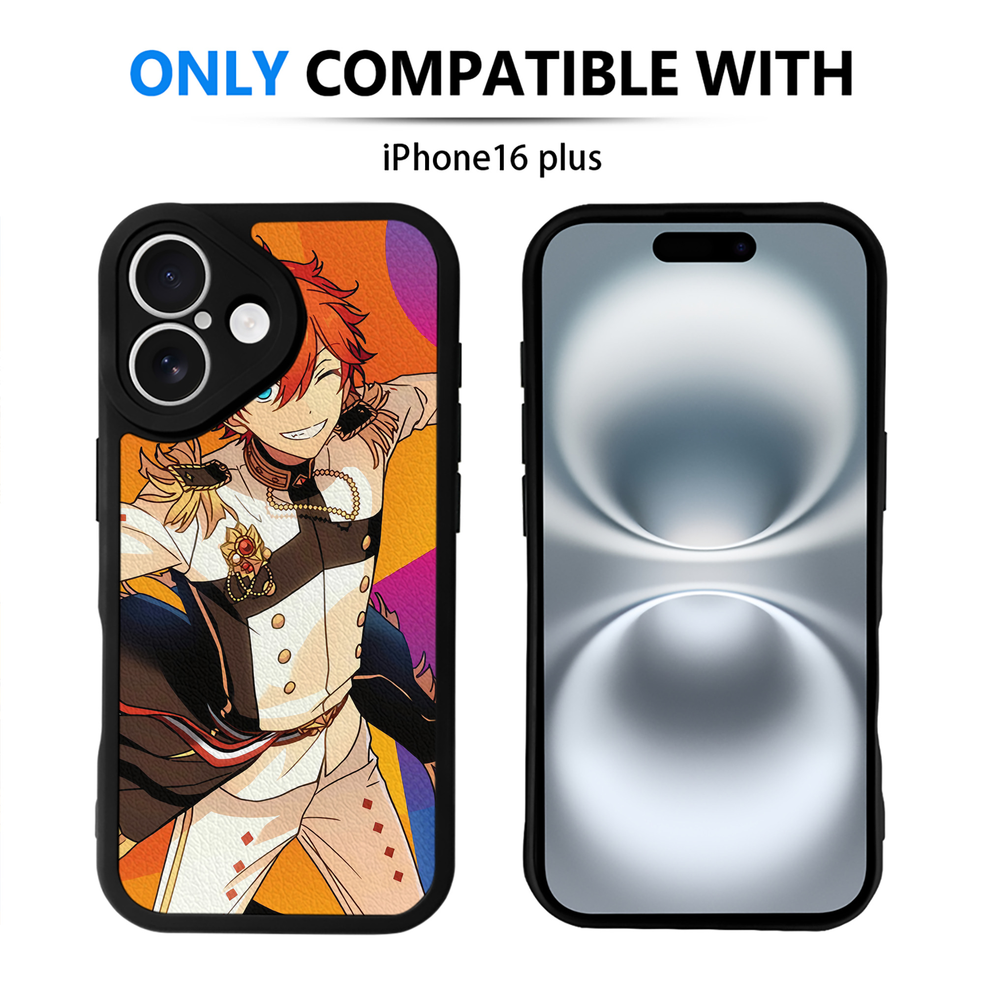 （画像用） あんさんぶるスターズ! Ensemble Stars 【iPhone 16シリーズ対応】シリコンスマホケース（レザー調） 材質：シリコン